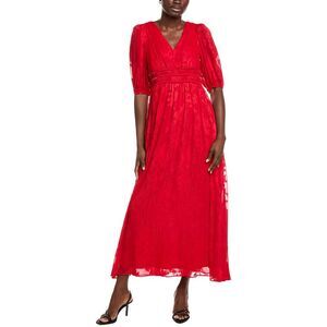 Taylor Womens  Abstract Print Dress, Red